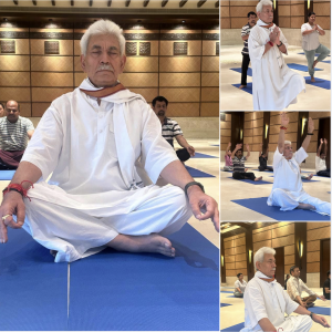 LG Sinha Joins Yoga Enthusiasts To Celebrate International Day Of Yoga 2025